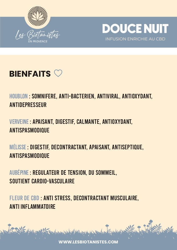 Infusion Douce Nuit - 100 % Bio