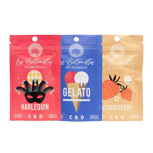 Harlequin-fleur-fleure-cbd-provence-chanvre-nature-var-bio-local-chanvre-agriculture-var-hyeres-toulon-bien-etre-soin-sommeil-peau-douleur-endometriose-arthrose-gelato-strawberry