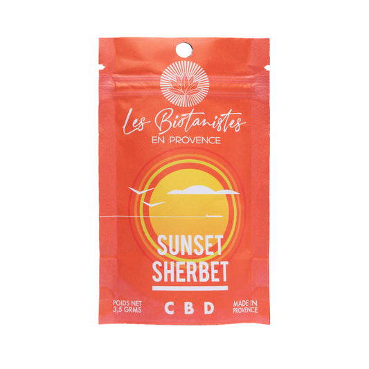 Sunset-Sherbet-fleur-fleure-cbd-provence-chanvre-nature-var-bio-local-chanvre-agriculture-var-hyeres-toulon-bien-etre-soin-sommeil-peau-douleur-endometriose-arthrose-amnesia